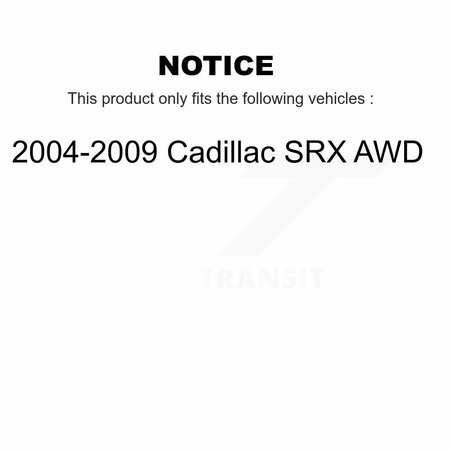 Kugel Front Rear Wheel Bearing & Hub Assembly Kit For 2004-2009 Cadillac SRX AWD K70-101200